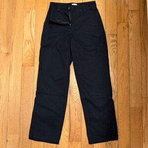 Aritzia Black Straight-Leg Pants